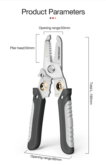 Wire Stripper Decrustation Pliers Multi Tool Ire Stripper Electric Cable Stripper Cutter Multifunctional Wire Repair Tool Pliers