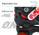 Children's New Flashing Double-Row Four-Wheel Shoes Boys and Girls Ice Skates Children's Roller Shoes