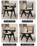 Rattan Nordic Relaxing Design Chair Accent Solid Wood Dining Modern Computer Office Aesthetic Relax Armrest Garden Furniture