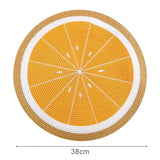 Round Placemats Set, Braided Circle Place Mat, Washable Table Mats for Kitchen Dining Table, Mixed Color Non-Slip Place Mats
