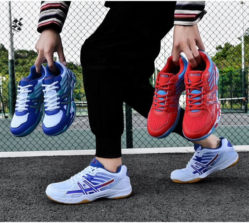 Badminton Shoes For Men And Women Lightweight Breathable Non-Slip Wear-Resistant Table Tennis Indoor Tennis Sports Shoes