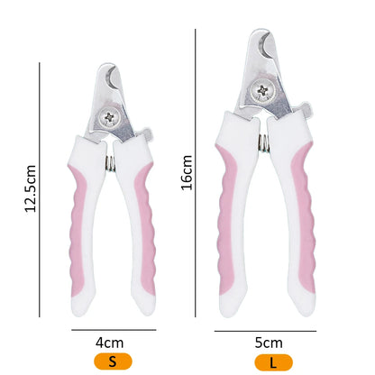 Professional Pet Nail Clipper Stainless Steel Dog Cat Nail Trimmer Labor-Saving Nail Clipper Convenient Dog Grooming Supplies