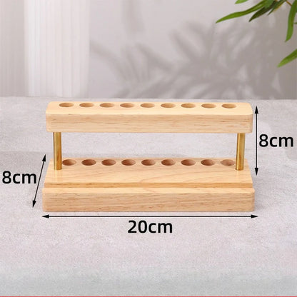 1PC Walnut Wood Multifunction Desk Organizer - Pen Holder, Phone Stand & Storage Solution for Office and School