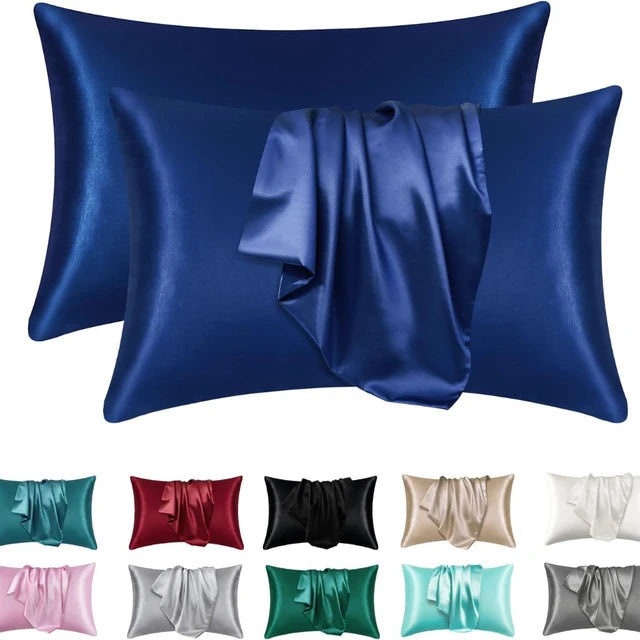Fundas de almohada refrescantes de satén Boost-Silky, suaves para el cabello y la piel, de fácil cuidado, para un sueño reparador, 1 unidad 