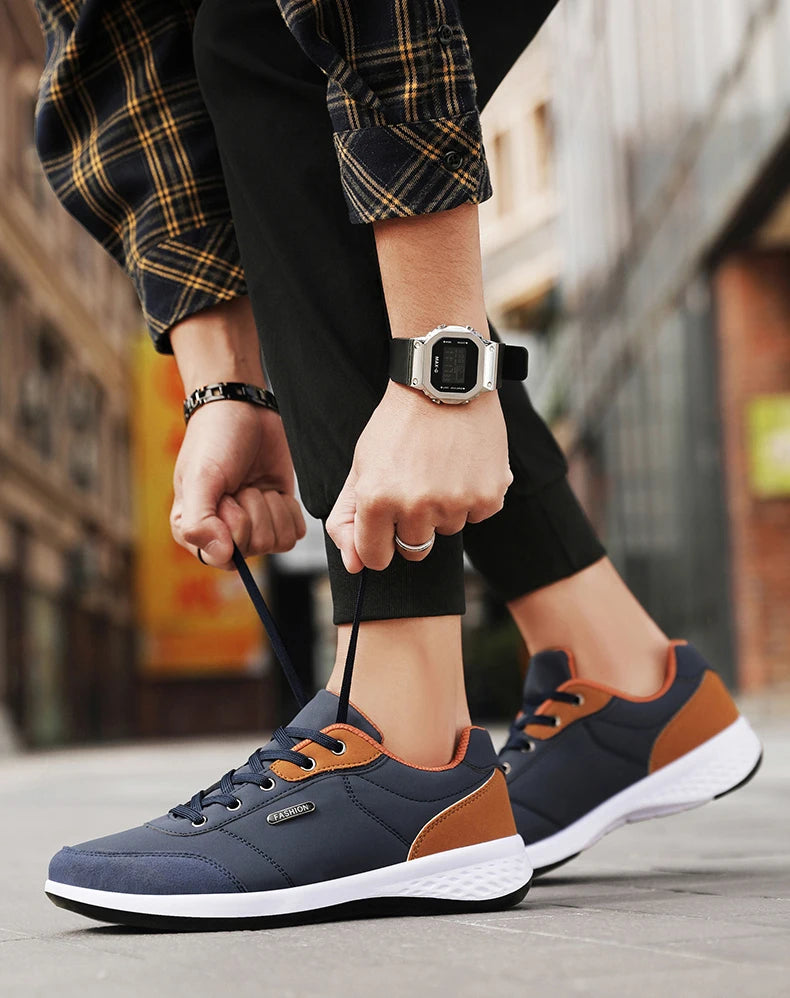 New Balance Men's Leather Shoes Sneaker Trend Sport Shoes Breathable Men's Sneakers Non-slip Footwear Holiday Shoes for Men