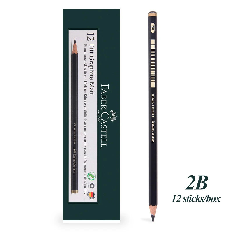 Faber-Castell 8/12pcs Set Matte Sketch Pencil Art Graphite For Sketch Black Lead Writing Drawing Graphite Pencils Supplies