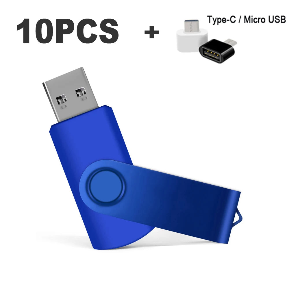 10PCS/lot Color USB Flash Drive 2.0 4GB 8GB 16GB Mini Memory Stick Pendrive 32GB 64GB 128GB USB Stick Flash Disk Free laser