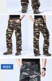 Men's Camouflage Cargo Pants Camo Cargo Multi Pockets Military Tactical Pants Man Hip Hop Joggers Streetwear Sweatpant for Men