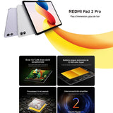 Xiaomi Redmi Pad 2 Pro Wi-Fi, Tablet, Snapdragon® 7s Gen 4, 120 Hz, 12.1" 2.5K Clear Display, 8 MP Camera, 12000 mAh Battery