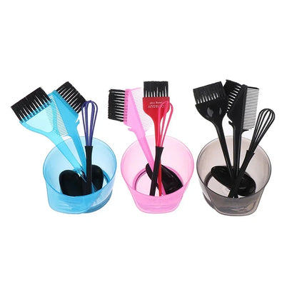 1 Set Hair Dye Color Mixer Hairstyle Hairdressing Styling Accessorie Brush Bowl Set With Ear Caps Dye