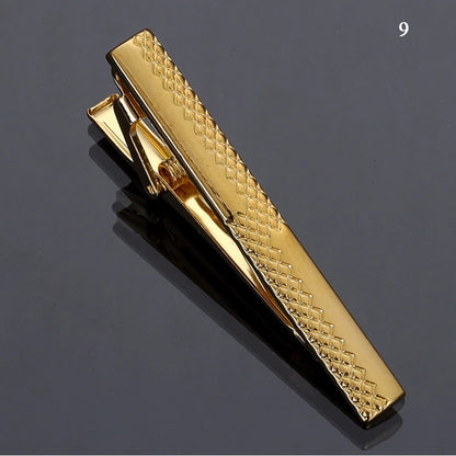 New Metal Silver Color Tie Clip For Men Wedding Necktie Tie Clasp Clip Gentleman Ties Bar Crystal Tie Pin For Men's Accessories