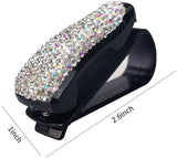 Car Sun Visor Sunglasses Clip Diamond Glasses Holder Eyeglasses Clips Card Ticket Holder Fastener Glasses Case Auto Accessories