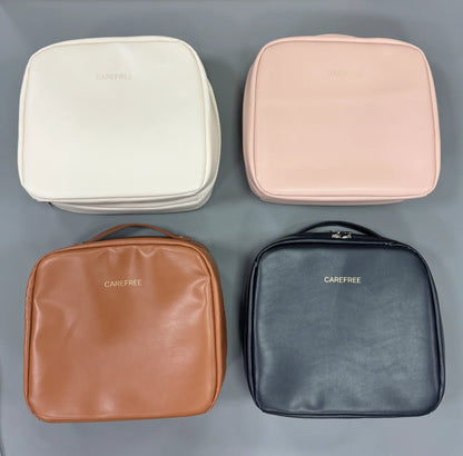 Professional Stand up Cosmetic Bag Large Capacity Travel Toiletry Organizer With Multiple Compartments Portable Storage Pouch