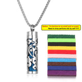 Stainless Steel Aromatherapy Necklace Diffuser Pendant Aroma Diffuser Locket Perfume Essential Oil Diffuser Pendant Necklace