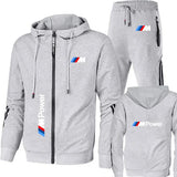 BMW Tracksuit Men's Clothing BMW Print Sweat Suit Casual Harajuku Hooded Sweatshirt+Pants 2 Piece Set Sportswear Sets Men