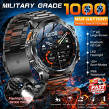 Novo Smartwatch Militar para Atividades ao Ar Livre (Modelo 2026) – Bateria de 1000 mAh de Longa Duração, Monitoramento de Fitness, À Prova d'Água, Estilo Tático e Esportivo