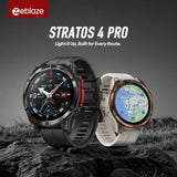 2026 Zeblaze Stratos 4 Pro Gps Smart Watch 1.43'' Amoled Display Dual Color Flashlight Music Storage 170+ Exercise Modes Smartwatch