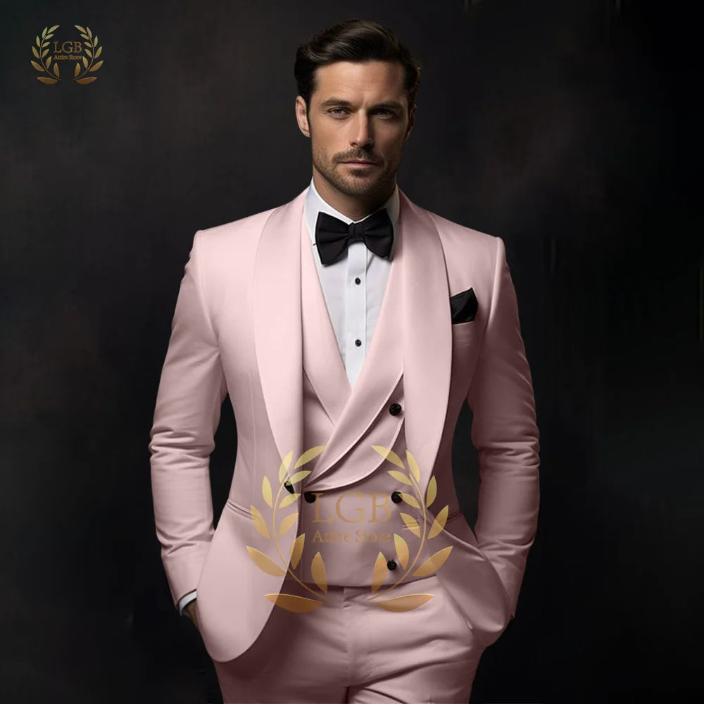 Traje blanco roto para hombre, para boda, cena, fiesta o cóctel, de 3 piezas (chaqueta, chaleco y pantalón), talla personalizada, color y vestido.