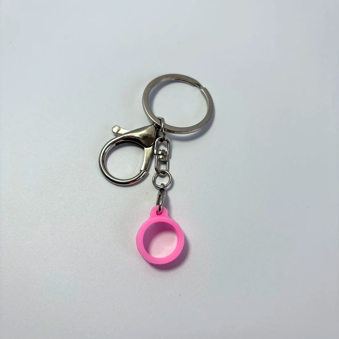 Portable lip gloss electronic pen pendant lip gloss keychain 13mm silicone ring
