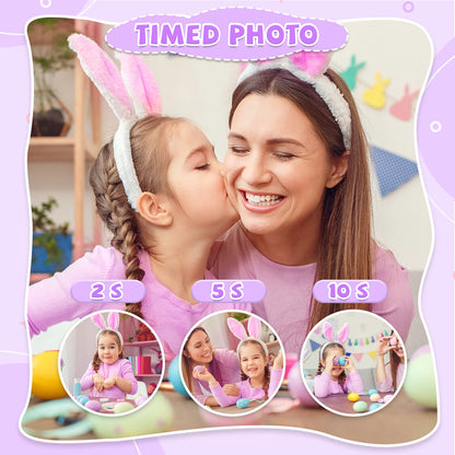 Cámara digital HD de 1080P para niños pequeños, cámara de 2 pulgadas con funda de silicona, ideal como regalo de cumpleaños o Navidad.