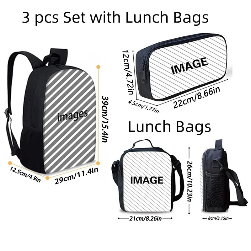 Mochila escolar infantil con diseño de Barbie y bolsas para el almuerzo y lápices para guardería, el mejor regalo para niños y niñas.