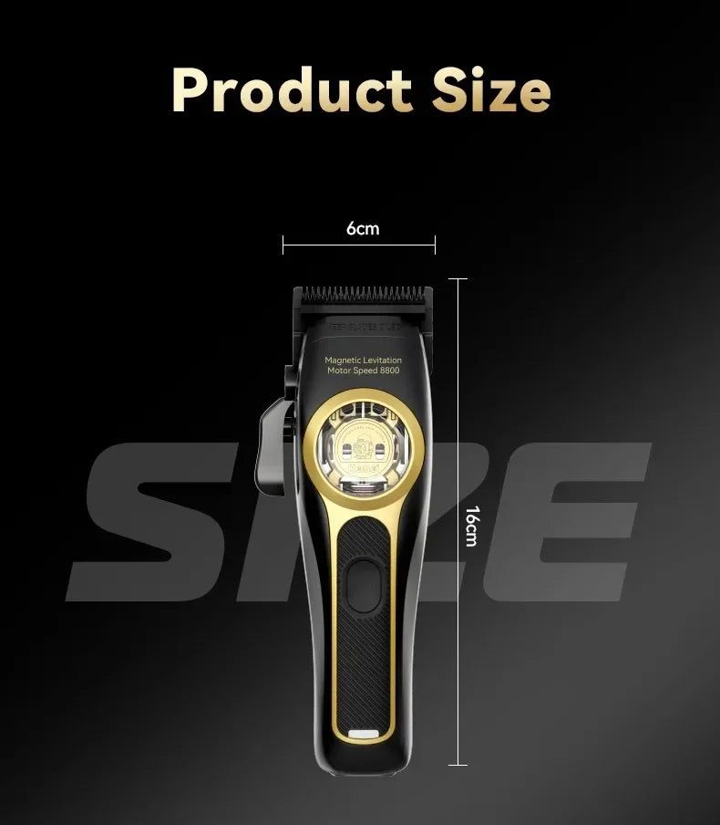 Kemei Hair Clippers KM-2373 Professional Cordless Hair Trimmer Electric Men Hair Cutting Machine Magnetic Motor 8800RPM Clippers
