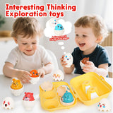 Matching Eggs Toys for Kids 1 2 3Toddlers Montessori Toys Easter Eggs Baby Shape Sorter Games Children Educational Learning Toys