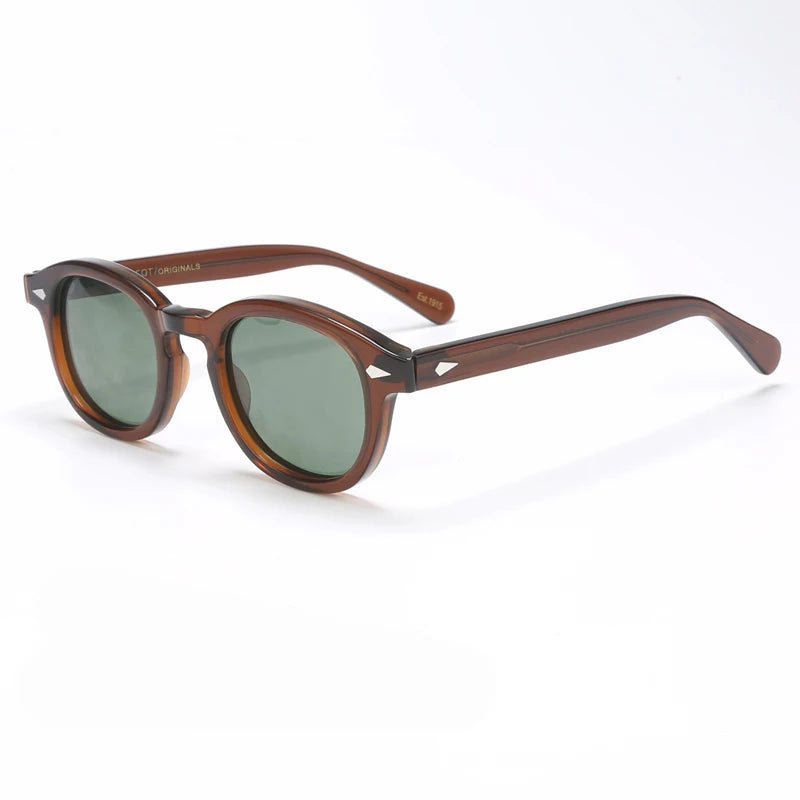 Polarized Sunglasses for Men and Women, UV400 Johnny Depp Lemtosh Style, Retro Acetate Frame, Eyeglasses Eyewear for Men