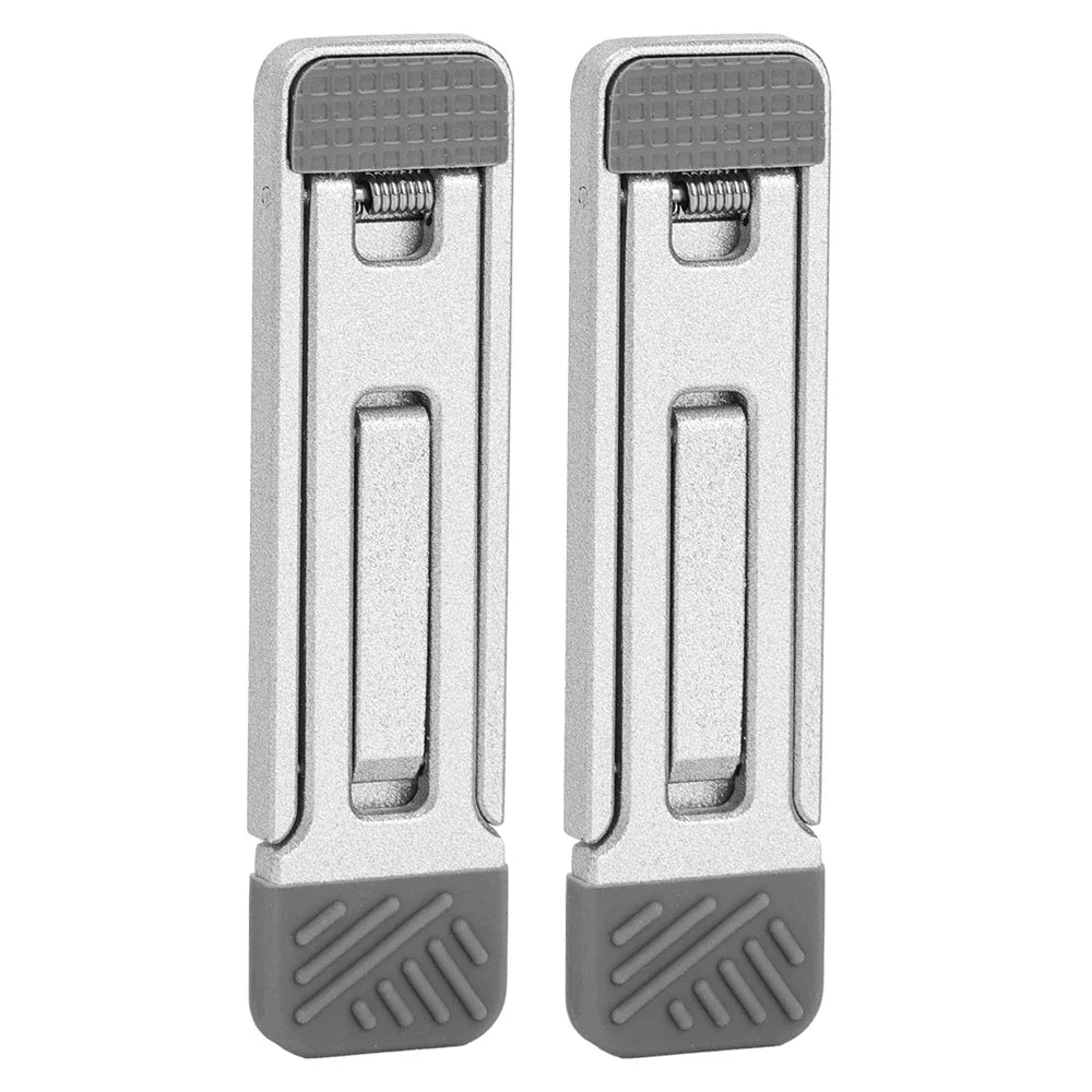 Mini soporte plegable ajustable de aleación de zinc para teléfono móvil, portátil, autoadhesivo, invisible.