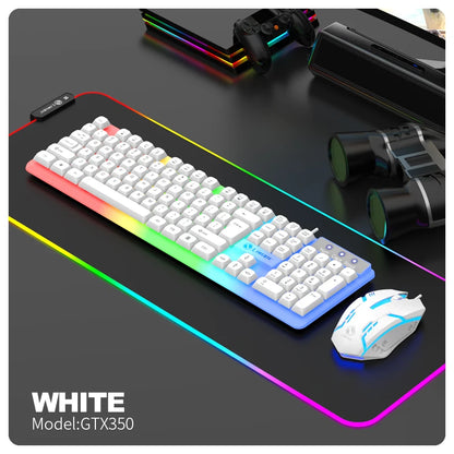 LIMEIDE GTX350 Series Wired 104 Keys Membrane Keyboard Many Kinds of Colorful Lighting Gaming and Office For Windows and IOS
