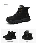 Steel Toe Shoes for Men Women Lightweight Anti-smash Steel Toe Sneakers Indestructible Work Boots Construction Safety Shoes