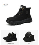 Steel Toe Shoes for Men Women Lightweight Anti-Smash Steel Toe Sneakers Indestructible Work Boots Construction Safety Shoes