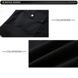 New Spring Autumn Men Outdoor Leisure Windbreak Lapel Jacket Men Solid Color Fashion Style Brand Loose Jacket Coat Male Clothing