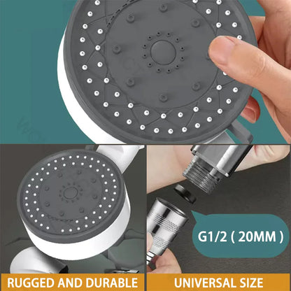 10 Mode Filter Shower Head Adjustable High Pressure Water Saving Shower One-click Water Stop Skin Care Shower Head Universal