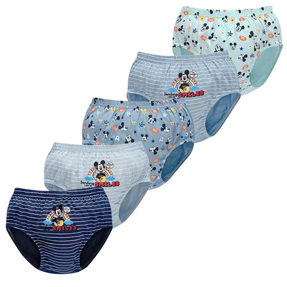 Exquisite Boxed 5-Piece Boys Underwear Soft Breathable Cotton Children Boys Briefs Spider-Man Cartoon Kids Triangle Knickers