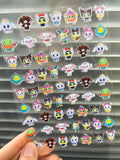 Pvc Super Mini Cartoon Game Patterns Sticker Kawaii Sanrio Kitty Self-adhesive Sticker Waterproof Luggage Tags Nail Stickers