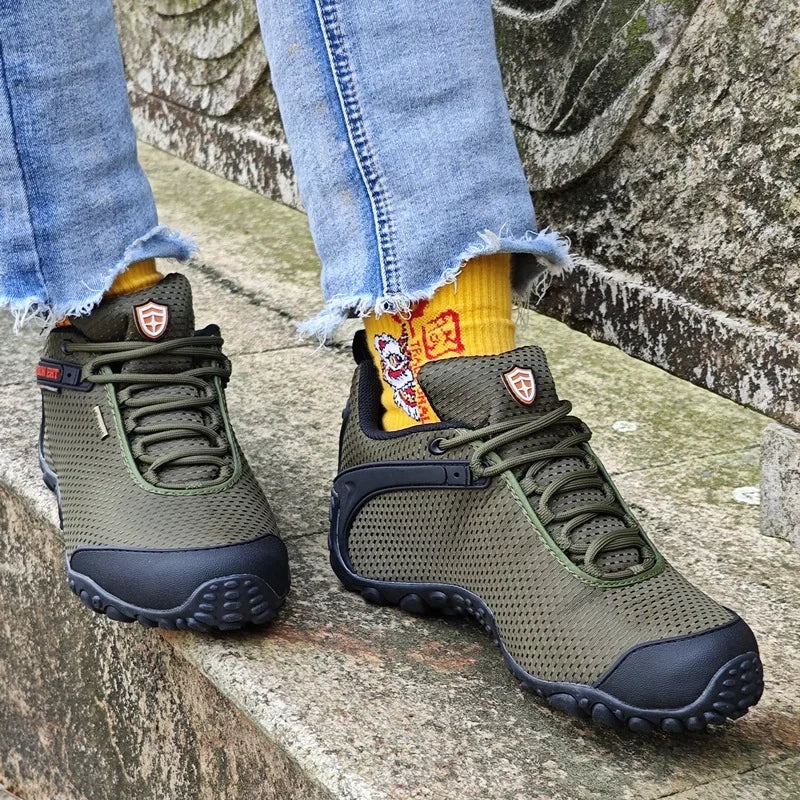 Men Climbing Shoes Big Size Women Sneakers Outdoor Hiking Trainers Anti-slip Comfortable Walking Sport Shoes Couple Travel Shoe