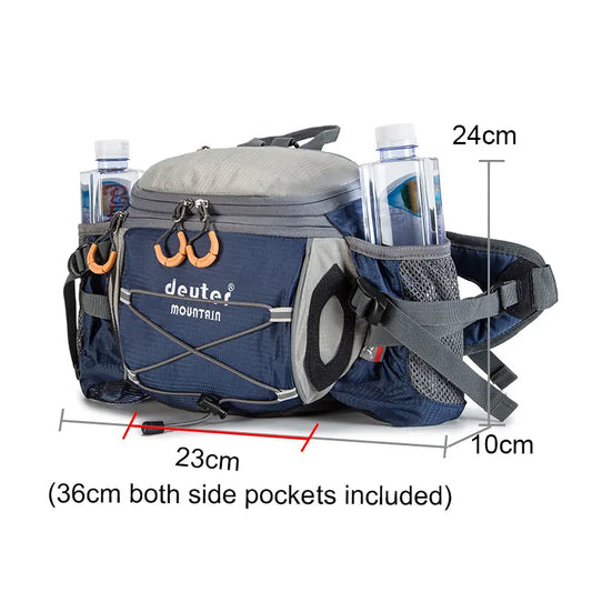 Riñonera deportiva para exteriores, para ciclismo, acampada, escalada, para hombre, senderismo, hombro, correr, botella de agua, bicicleta, riñonera, pesca