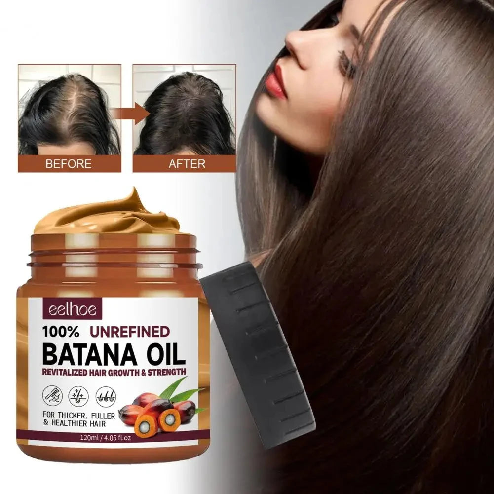 Condicionador Capilar de Óleo de Batana 120ml – Natural, Nutritivo, Hidratante e Reparador, Controle de Frizz, Sem Sulfato – Para Cabelos Secos/Danificados