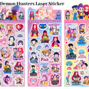 KPOP Demon Hunters Guka Devil Men's Group Anime Laser Cut Sticker for Office Stationery And School Supplies Decoration