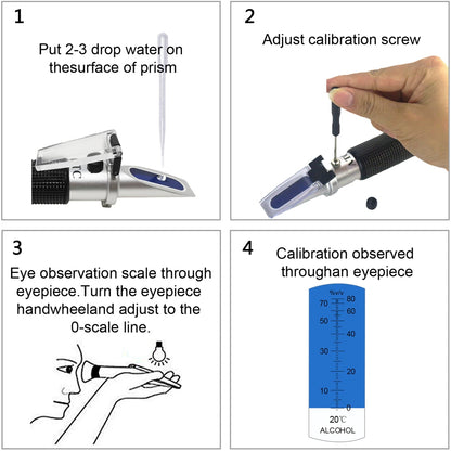 ATC Refractometer Antifreeze Freezing Point Coolant Tester Adblue Concentration Ethylene Glycol Car Battery Refractometer