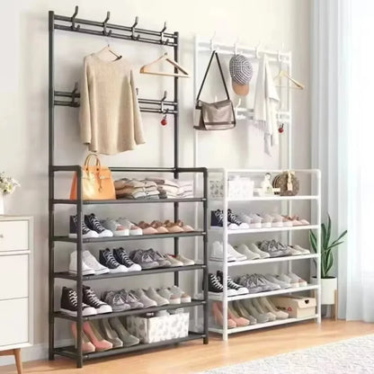 Zapatero multicapa para el hogar, multifuncional, para dormitorio, armario para zapatos y abrigos