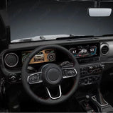 For Jeep Wrangler 2018-2022 Carplay LCD Instrument Panel Dual Screen Android Multimedia Video Player GPS Navigation Android Auto