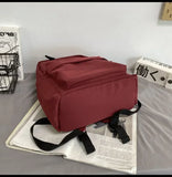 Black Grey White Red Versatile Backpack High Quality Large Capacity Waterproof Travel Bag Washable Nylon Computer Bag Unisex
