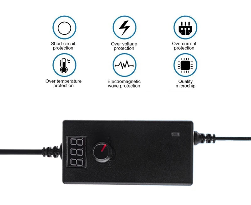 Power Supply Adjustable 3V 5V 9V 12V 24V 36V Power Adapter Transformer AC 220V 110V TO DC 3V 12V 24V For LED Strip Light