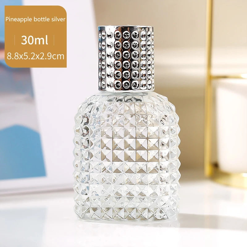 Luxury 30ml Glass Atomizer Perfume Bottle Glass Tube Spray Perfume Sub-bottling Moisturizing Spray Bottle Refillable Bottles