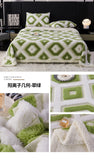 Flannel Warmth Autumn Winter Blanket Keep Warm Comfortable Jacquard King Size Blankets Skin Friendly Geometric Nap Comforter