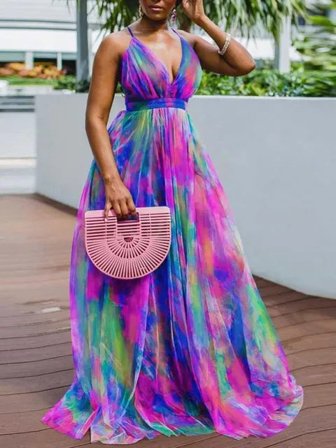 Vestido longo halterneck feminino, vestidos de noite sexy, bainha de malha, roupas em tamanhos grandes, elegante e bonito, 2XL, 3XL, 4XL, 5XL, verão
