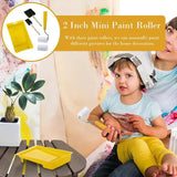 Small Paint Roller Set Mini Roller Edger Brush For Wall Painting With Paint Tray Interior Paint Brushes Painting Tools For Room