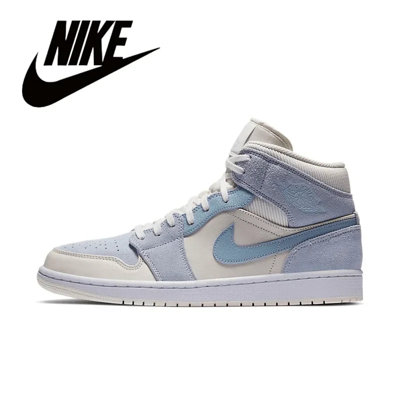 Nike Men's Shoes Air Jordan 1 High AJ1 White Black High Top Retro Basketball Shoes